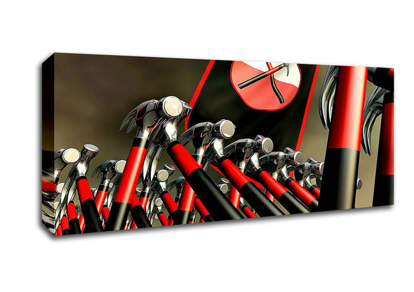 Picture of Pink Floyd Hammers Panoramic Canvas Wall Art
