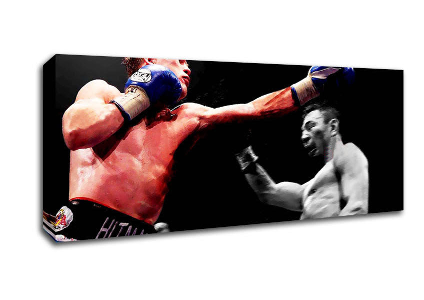 Picture of Ricky Hatton Knock Out In The Ring Panoramic Canvas Wall Art