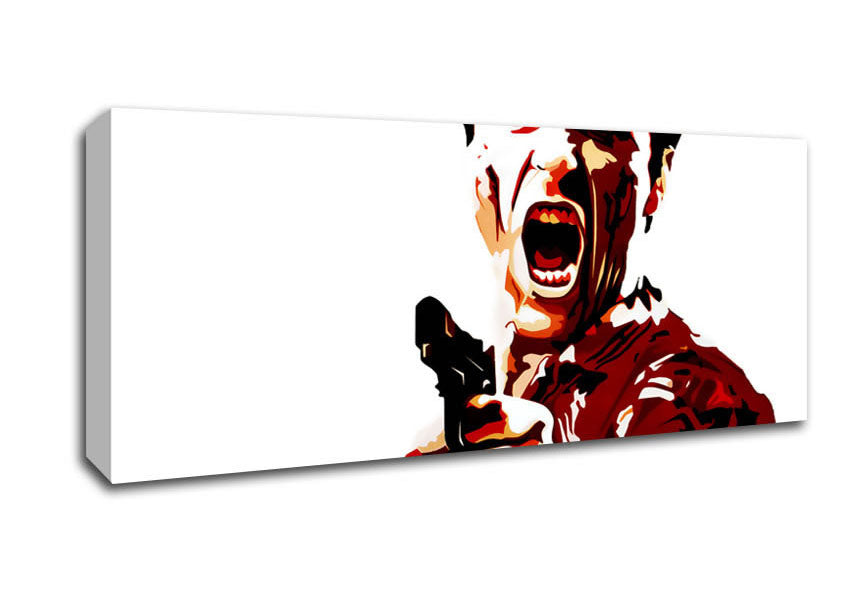 Picture of Scarface Al Pacino Red Panoramic Canvas Wall Art