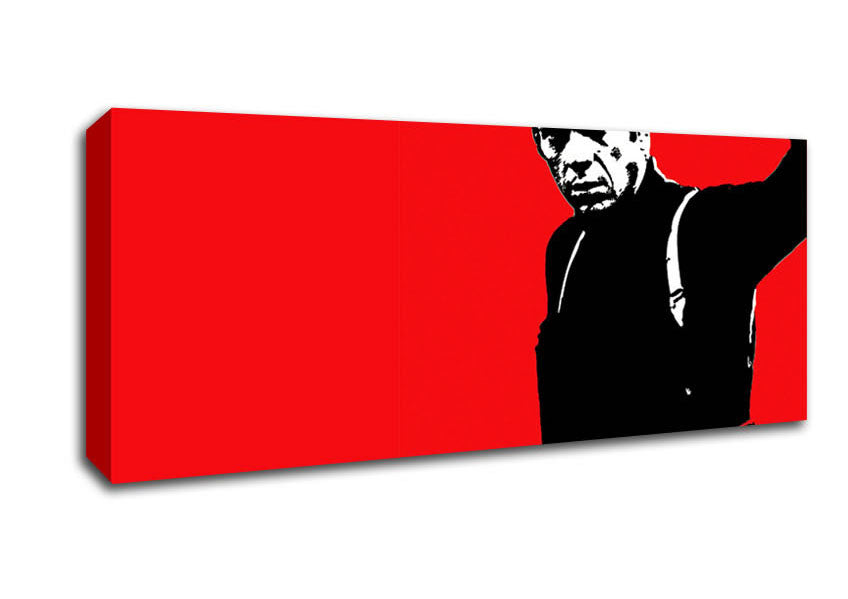 Picture of Steve Mcqueen Red Panoramic Canvas Wall Art