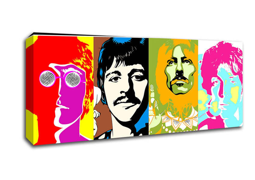 Picture of The Beatles Panoramic Canvas Wall Art