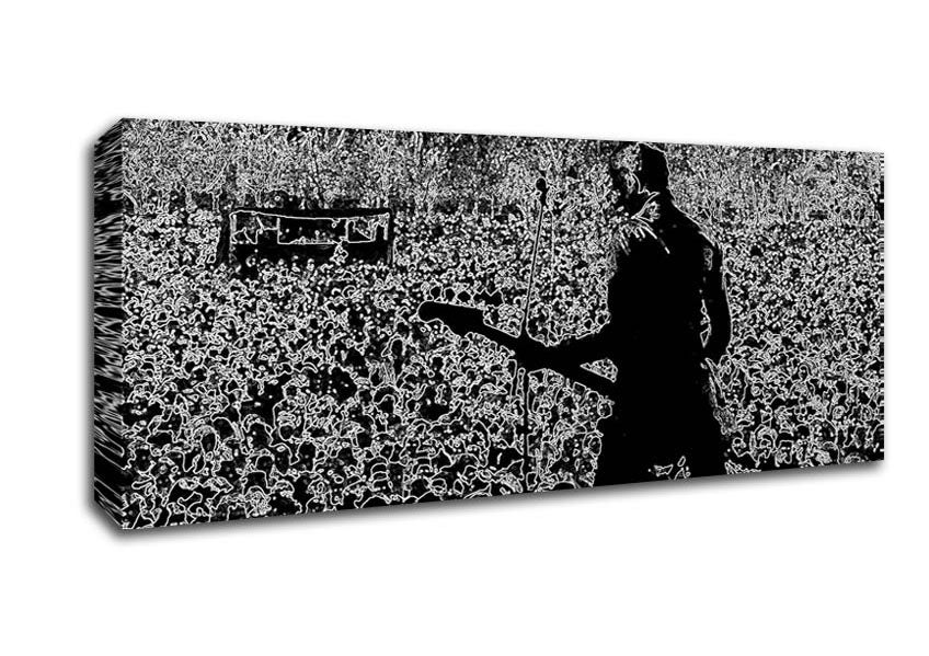 Picture of The Clash At Hide Park Panoramic Canvas Wall Art