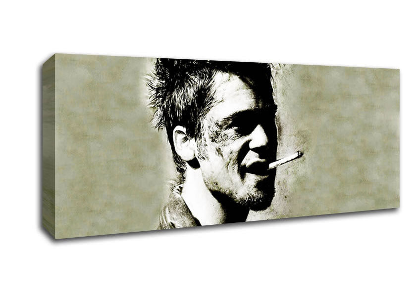 Picture of Tyler Durden Brad Pitt Panoramic Canvas Wall Art