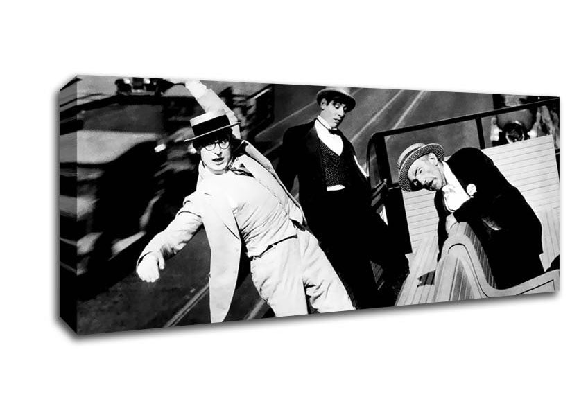 Picture of Harold Lloyd Bus Ride Panoramic Canvas Wall Art