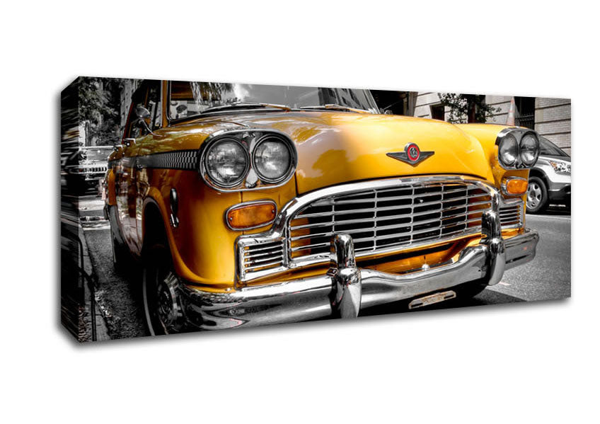 Picture of New York Yellow Cab Panoramic Canvas Wall Art