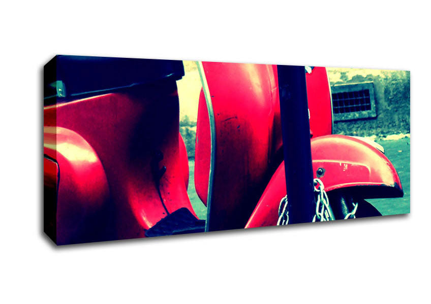 Picture of Vespa Panoramic Canvas Wall Art