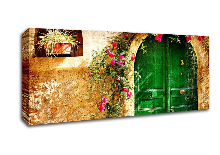 Picture of Picturesque Old House Panoramic Canvas Wall Art