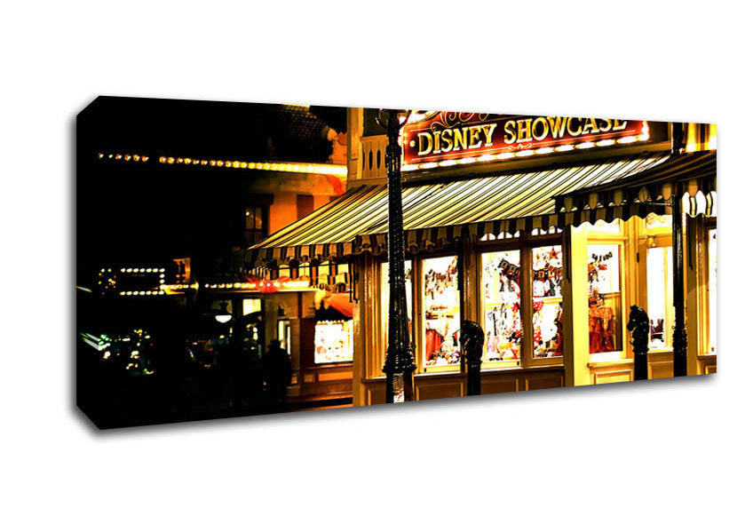 Picture of Main Street Noir Panoramic Canvas Wall Art