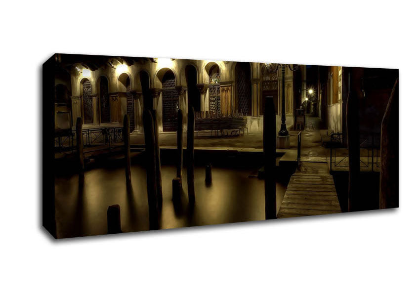 Picture of Venice Streets Panoramic Canvas Wall Art