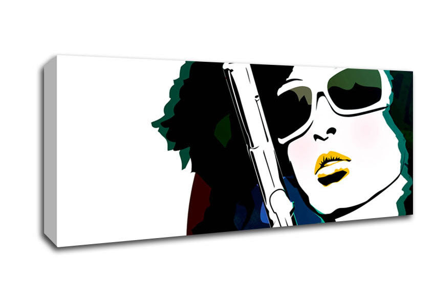 Picture of Female Weapon Panoramic Canvas Wall Art