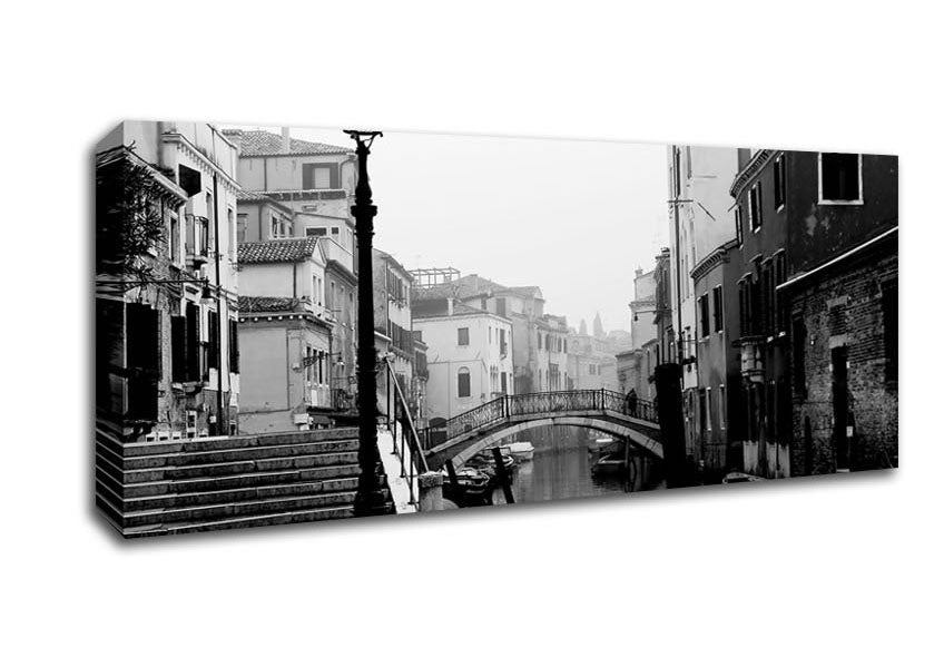 Picture of Venice Retro B n W Panoramic Canvas Wall Art