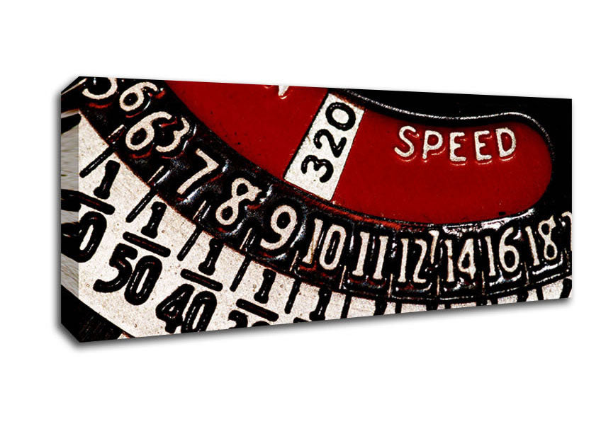 Picture of Number Dial Panoramic Canvas Wall Art