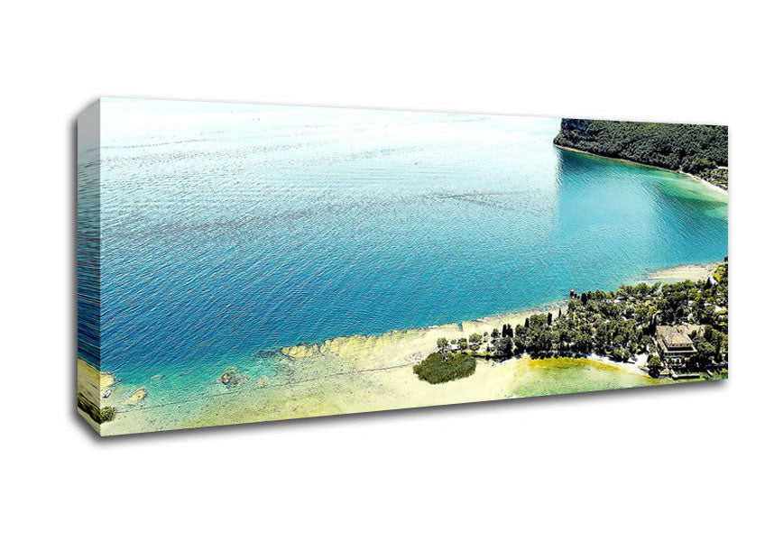 Picture of Garda Lake Italy Panoramic Canvas Wall Art