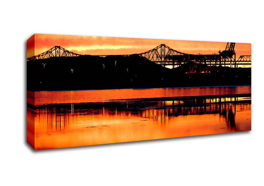 Picture of Where The Fire And The Water Become One Panoramic Canvas Wall Art