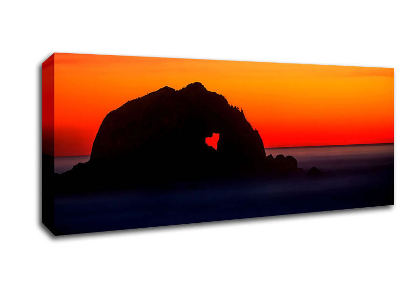 Picture of In Love With The Ocean Panoramic Canvas Wall Art