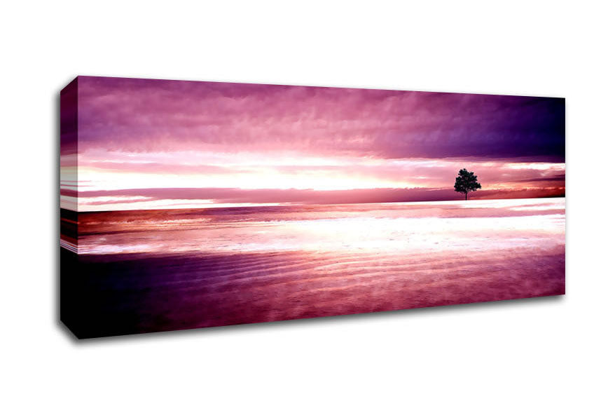 Picture of Purple Nature Panoramic Canvas Wall Art