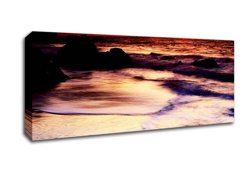 Picture of Ocean Mist Sunrise Panoramic Canvas Wall Art