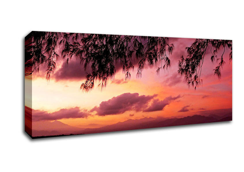 Picture of Lovers Paradise Island Panoramic Canvas Wall Art