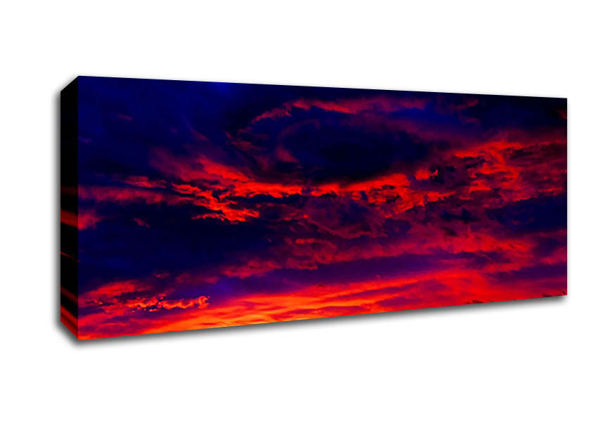 Picture of Stunning Rainbow Skies Panoramic Canvas Wall Art