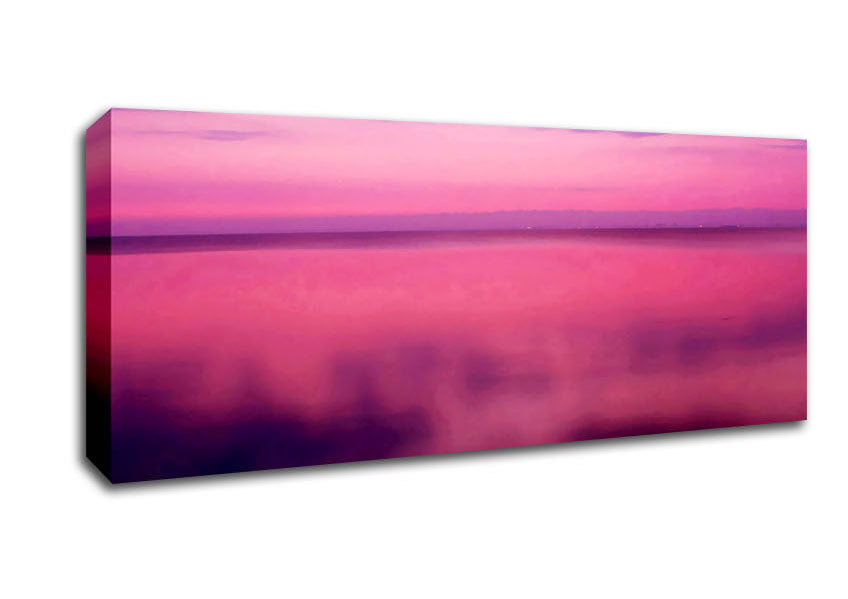 Picture of Pink Calm Panoramic Canvas Wall Art