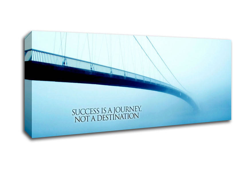 Picture of Success Is A Journey Panoramic Canvas Wall Art