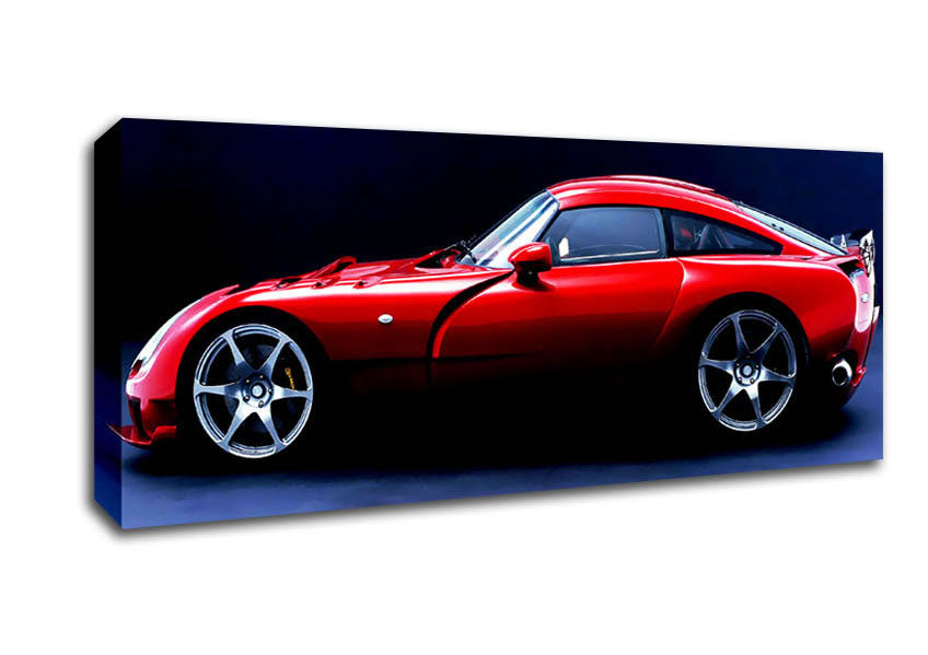 Picture of Tvr Red Side Profile Panoramic Canvas Wall Art