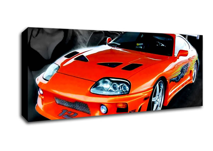 Picture of Toyota Supra Fast And The Furious Panoramic Canvas Wall Art