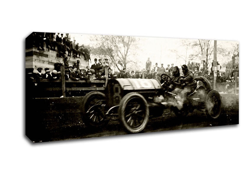 Picture of The First Formula One Race Panoramic Canvas Wall Art