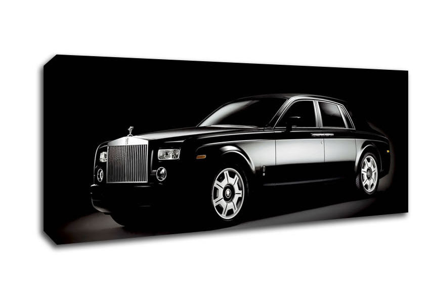 Picture of Rolls Royce Black Panoramic Canvas Wall Art