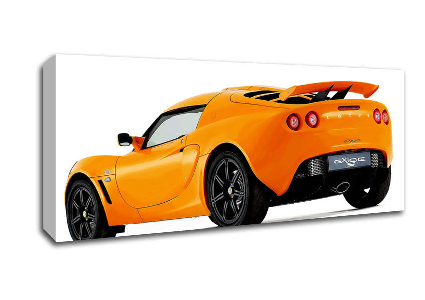 Picture of Orange Lotus Elite Rear Panoramic Canvas Wall Art