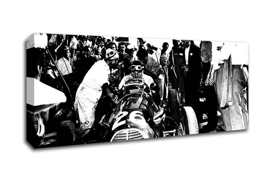 Picture of Number 26 In The Pit Stops Panoramic Canvas Wall Art