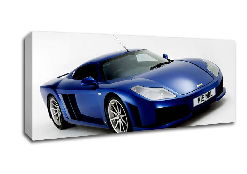 Picture of Noble Blue Speed Panoramic Canvas Wall Art