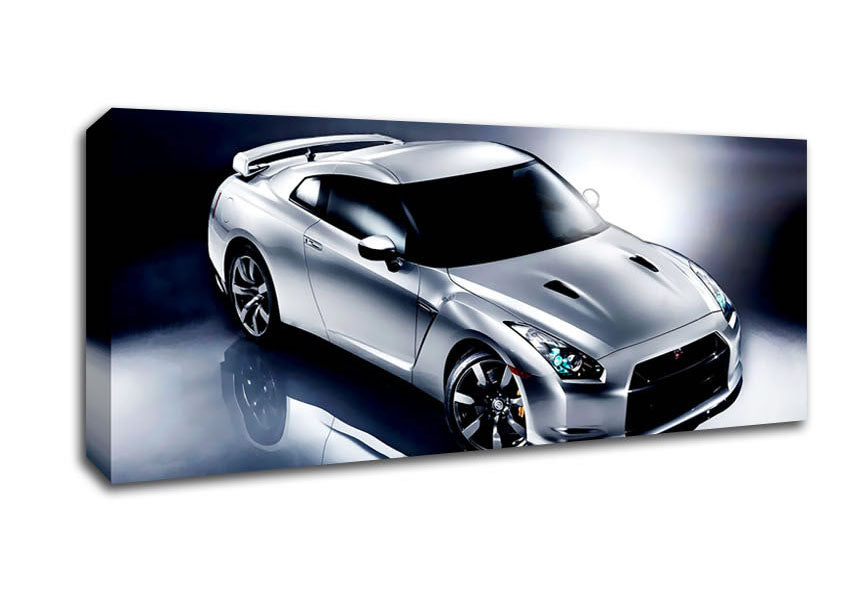 Picture of Nissan Skyline Silver Panoramic Canvas Wall Art
