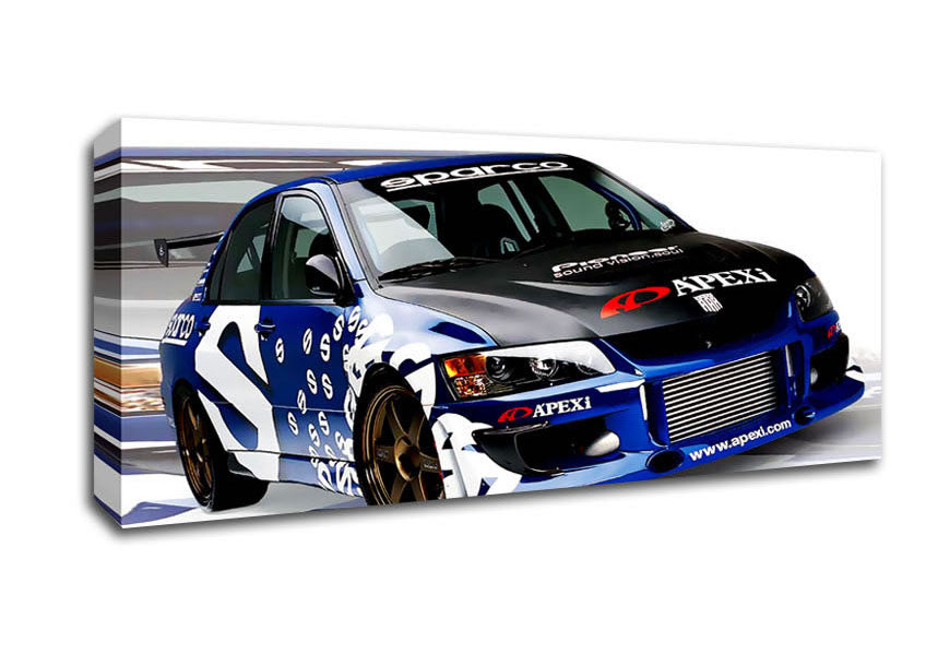 Picture of Mitsubishi Evo Panoramic Canvas Wall Art