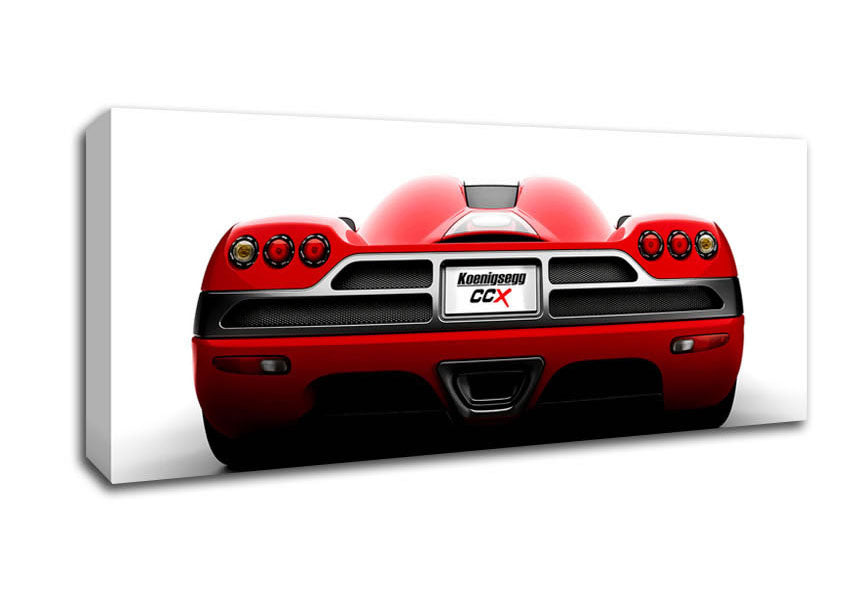 Picture of Keonigsegg Super Car Rear Panoramic Canvas Wall Art