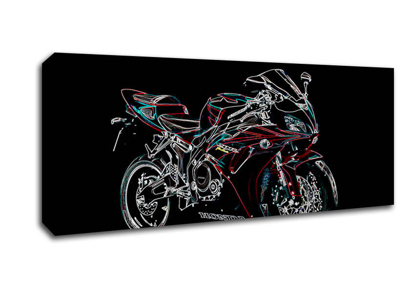 Picture of Honda Cbr Panoramic Canvas Wall Art