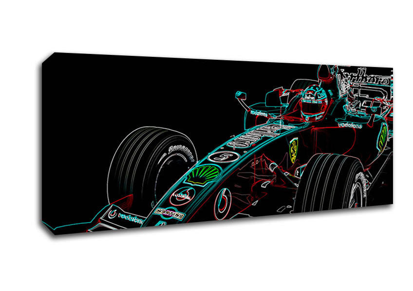 Picture of Formula One Profile Panoramic Canvas Wall Art