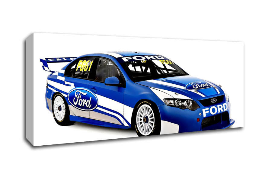 Picture of Ford Track Car Panoramic Canvas Wall Art