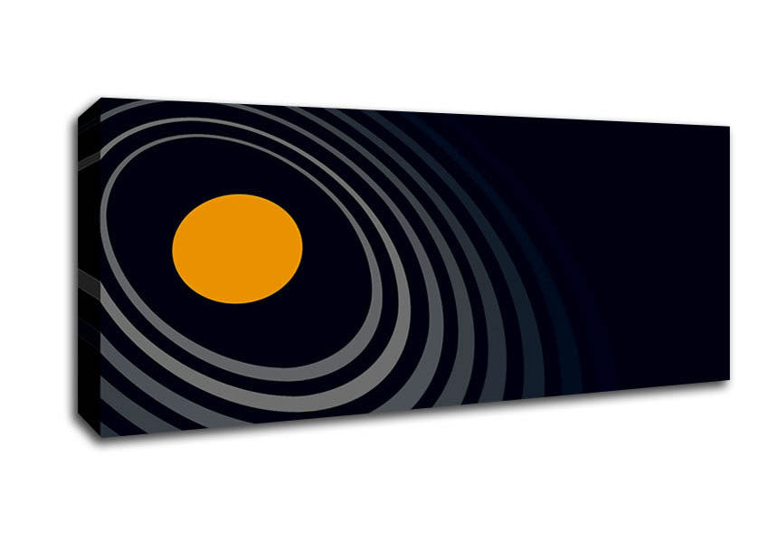 Picture of Planet Rings Panoramic Canvas Wall Art