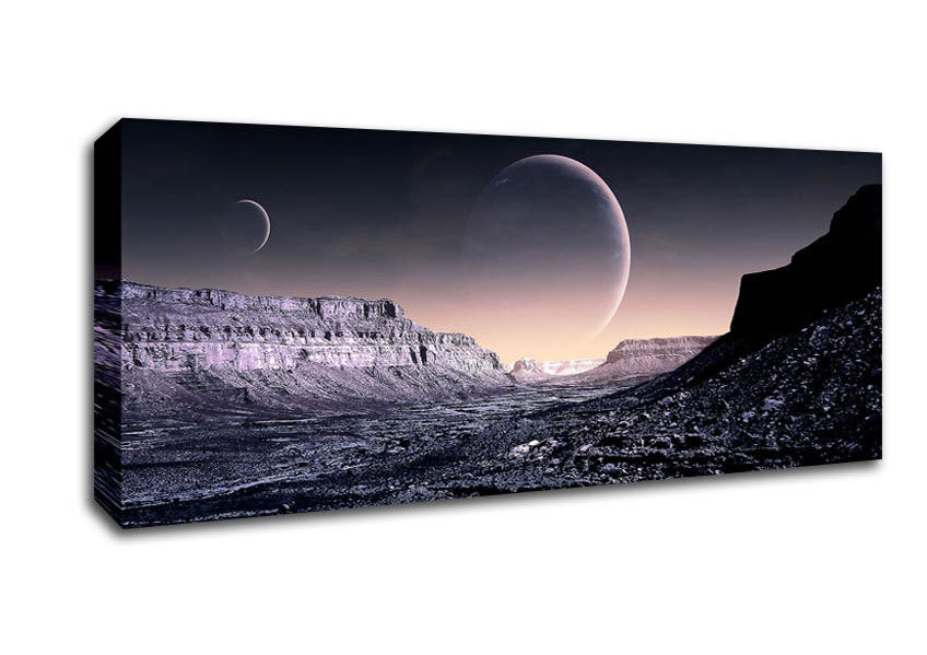Picture of Planes On Sky Fantasy Panoramic Canvas Wall Art