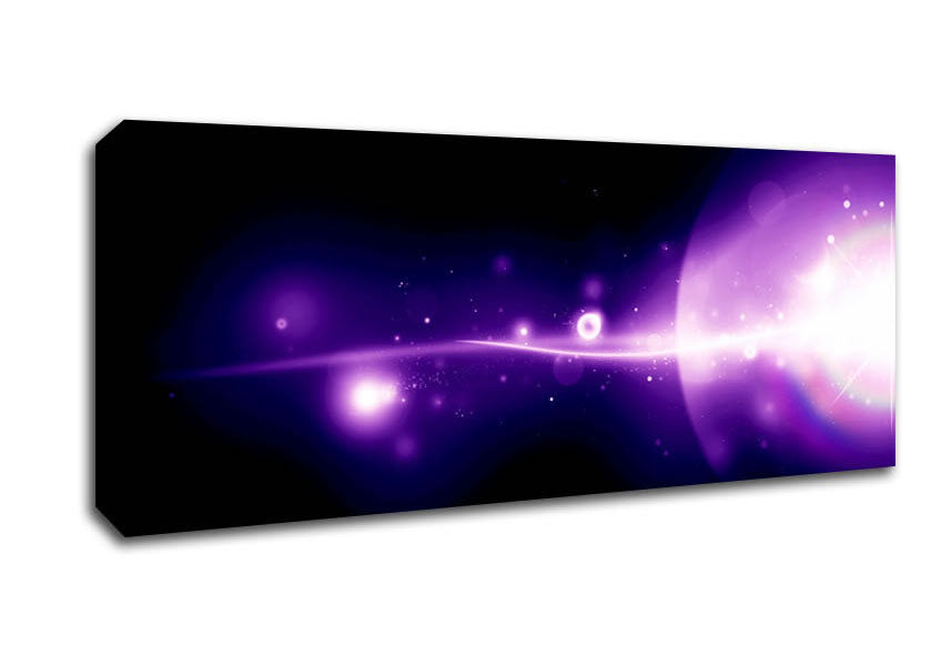 Picture of Purple Galaxy Panoramic Canvas Wall Art