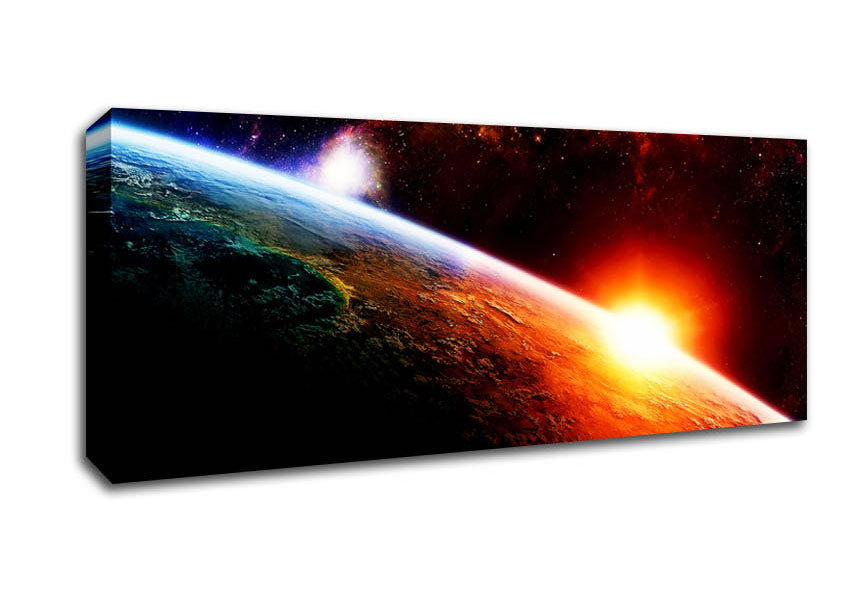 Picture of Above The Earth Panoramic Canvas Wall Art
