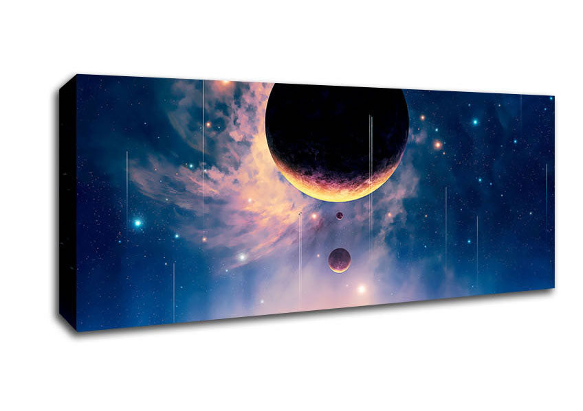 Picture of The Solar System Panoramic Canvas Wall Art