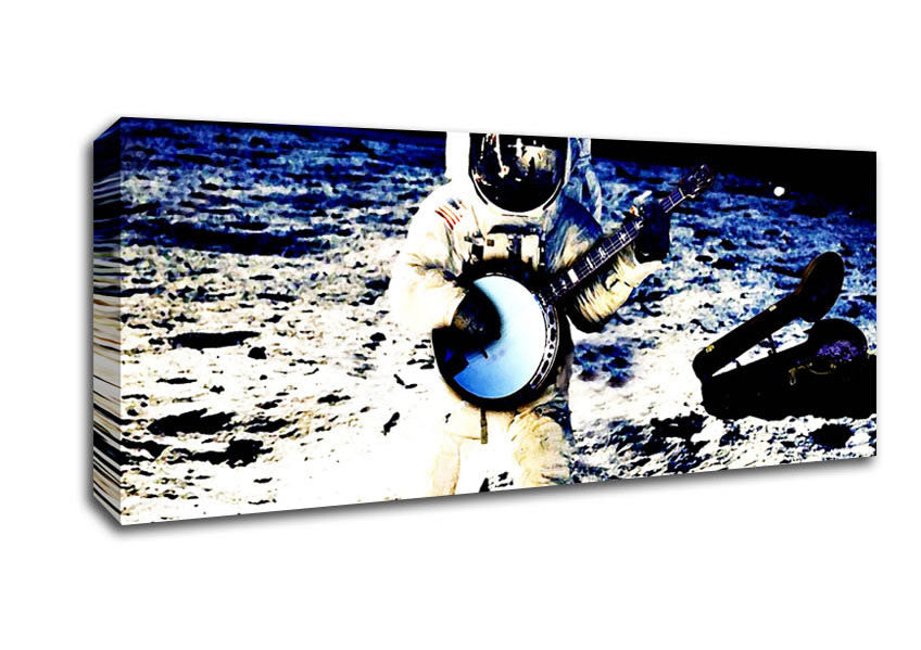 Picture of Space Banjo Panoramic Canvas Wall Art