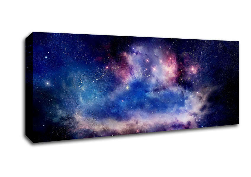 Picture of Planet Nebula Panoramic Canvas Wall Art
