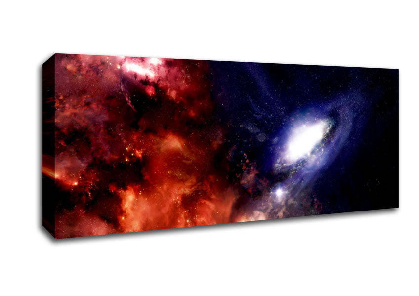 Picture of Planet Stars Panoramic Canvas Wall Art