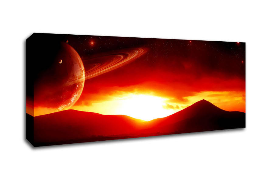 Picture of On Another Planet Panoramic Canvas Wall Art