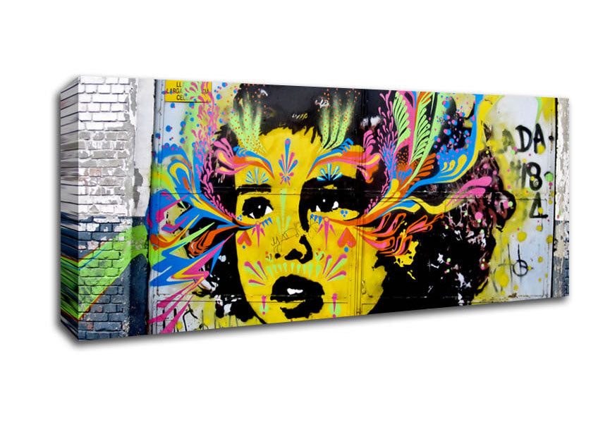 Picture of Flower Child Panoramic Canvas Wall Art