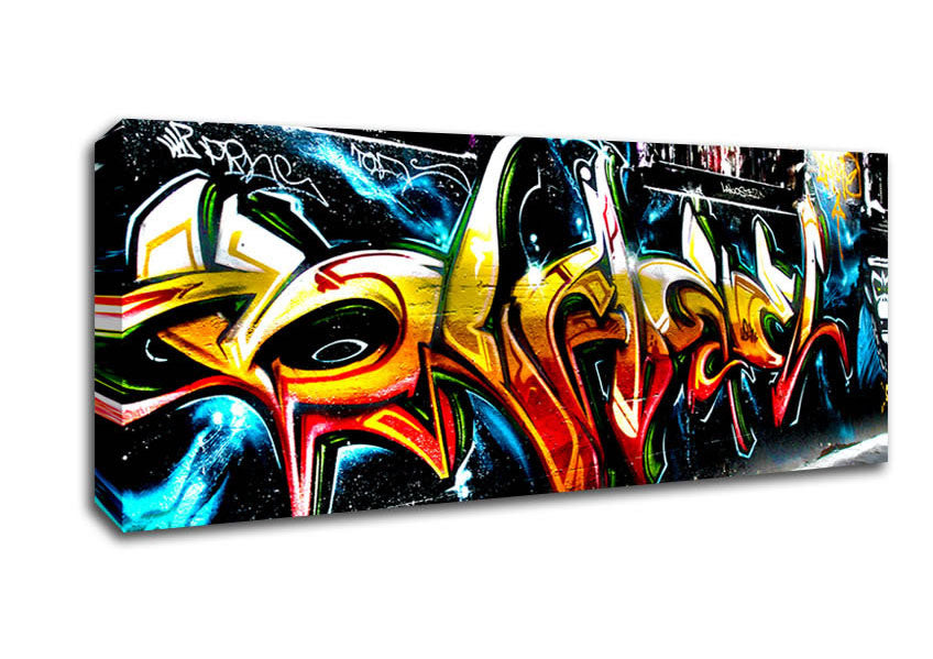 Picture of Graffiti Abstract Art Panoramic Canvas Wall Art