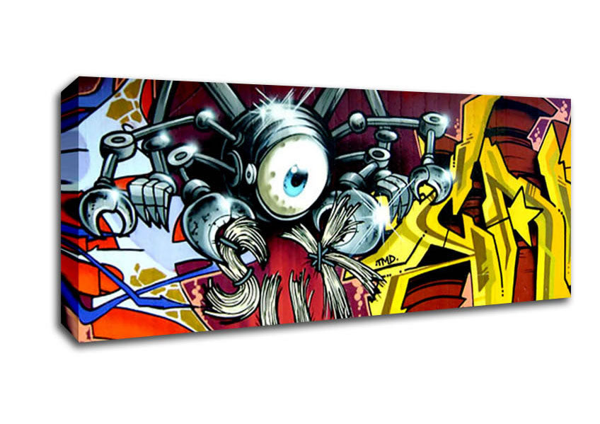 Picture of Spider Bot Panoramic Canvas Wall Art